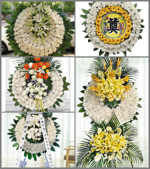 广东肇庆市德庆县悦城镇里村村花圈速递